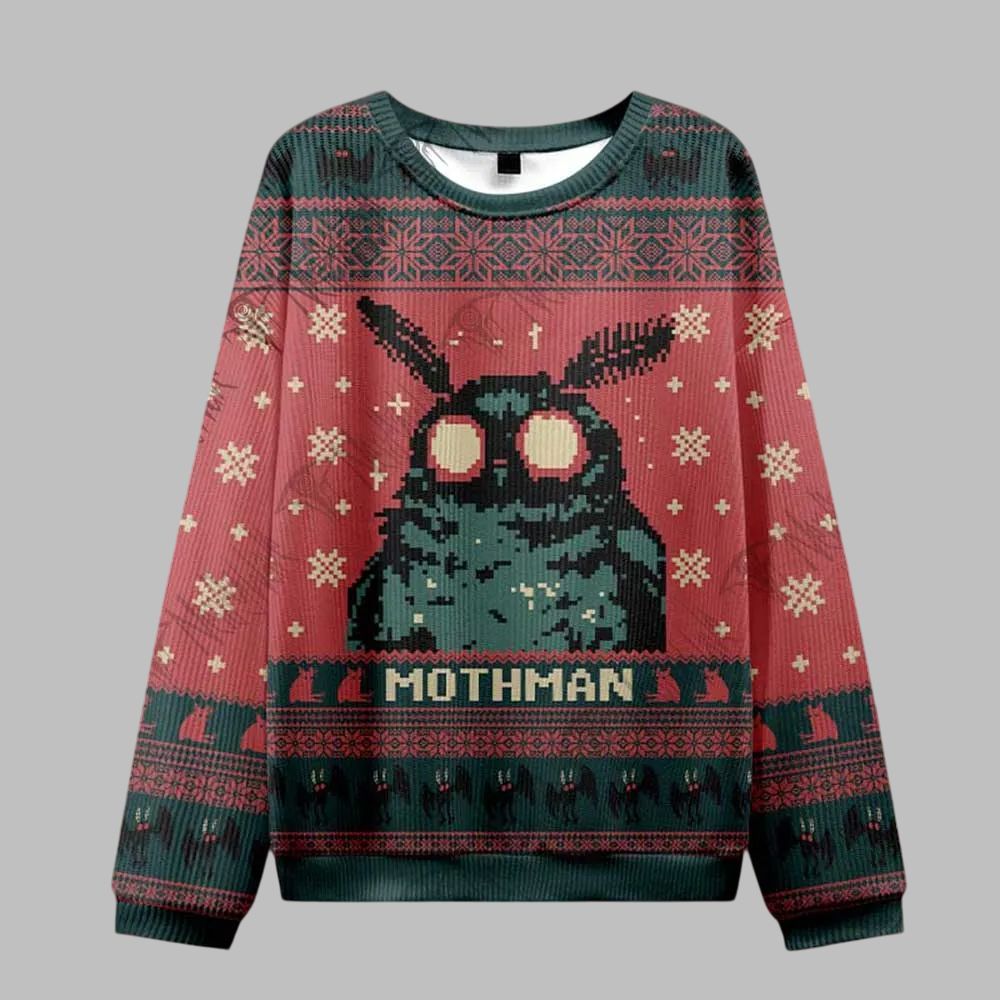 Mothman Ugly Sweater 2026 Christmas - Moonbestprint