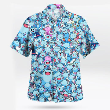 Anime Mudkip Pokemon Blue Hawaiian Shirt – Moonbestprint