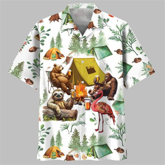 My Camping Friends Have A Drinking Problem Hawaiian Shirt - Moonbestprint