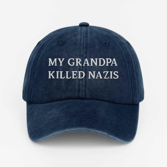 My Grandpa Killed Nazis Cliff Cash Hat -Moonbestprint