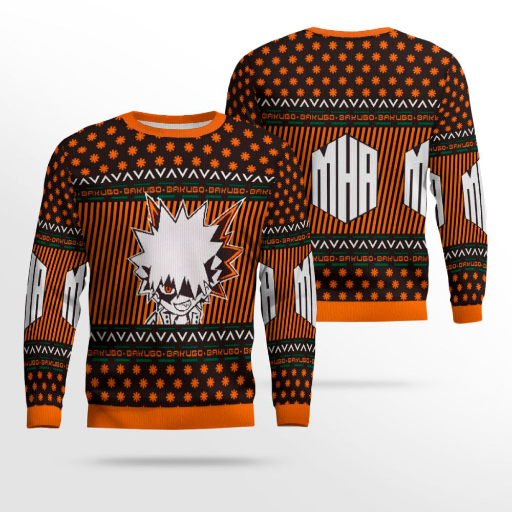 My Hero Academia Bakugo Holiday Ugly Christmas Sweater – Moonbestprint