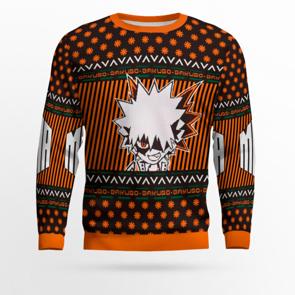 My Hero Academia Bakugo Holiday Ugly Christmas Sweater – Moonbestprint