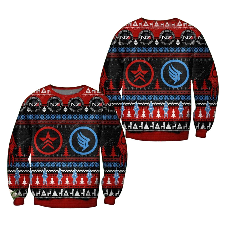 N7 Mass Effect Ugly Christmas Sweater – Moonbestprint