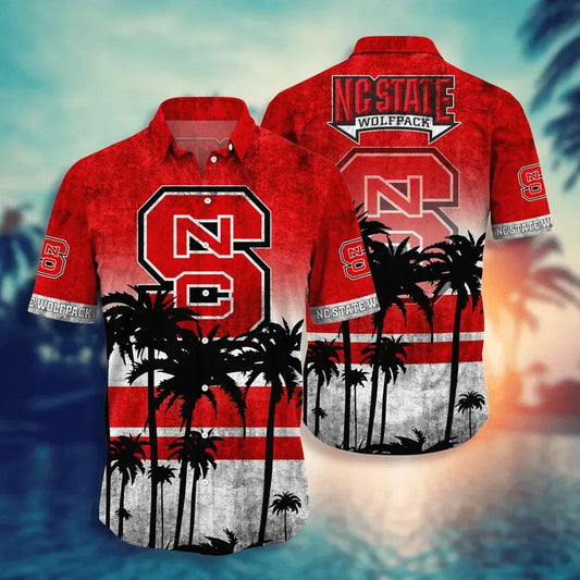 NC State Wolfpack Aloha Hawaiian Shirt, NCAA Hawaiian Shirt Moonbestprint