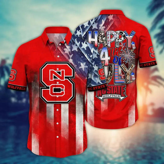 NC State Wolfpack NCAA Aloha Hawaiian Shirt, NCAA Hawaiian Shirt Moonbestprint