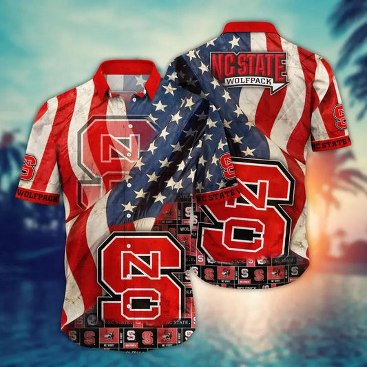 NC State Wolfpack NCAA Flower Aloha Hawaiian Shirt 11, NCAA Hawaiian Shirt Moonbestprint
