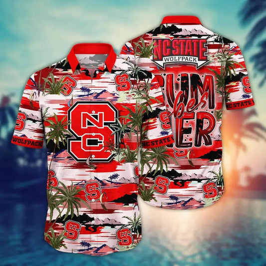 NC State Wolfpack NCAA Flower Aloha Hawaiian Shirt 9, NCAA Hawaiian Shirt Moonbestprint