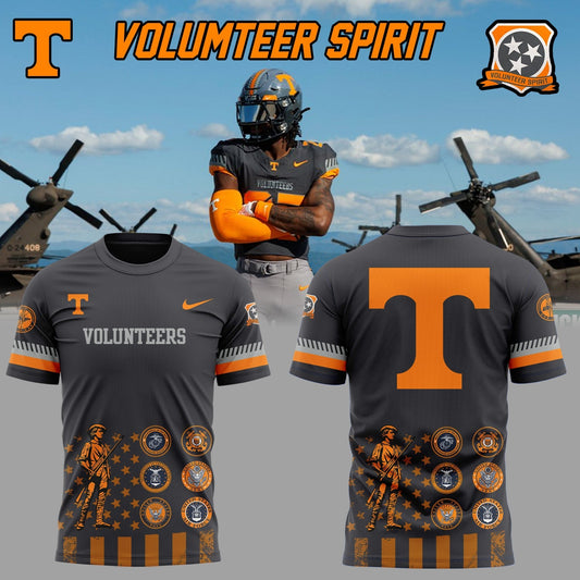 Limited Edition Volunteer Football Smokey Grey "Volunteer Spirit" TShirt | AW69 Moonbestprint
