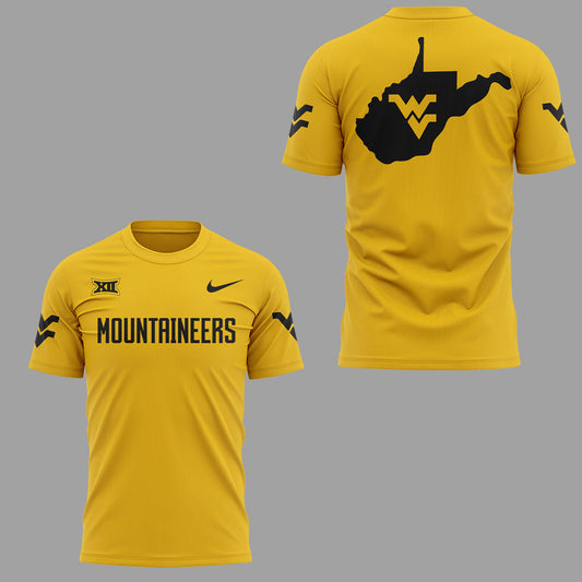 Limited Edition Golden Black West Virginia Shirt | ZH38 Moonbestprint