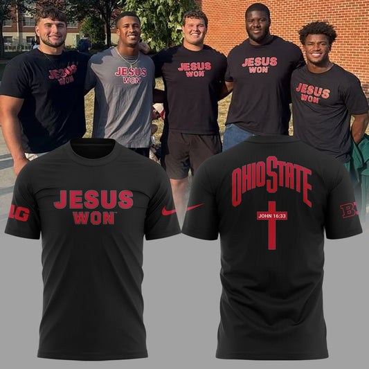 Limited Edition JESUS WON Black TShirt Moonbestprint