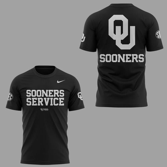 Limited Edition Oklahoma Football "Sooner Service" TShirt Moonbestprint