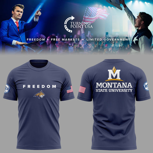 Limited Edition Montana State x Turning Point USA 2025 TShirt | YC83 Moonbestprint