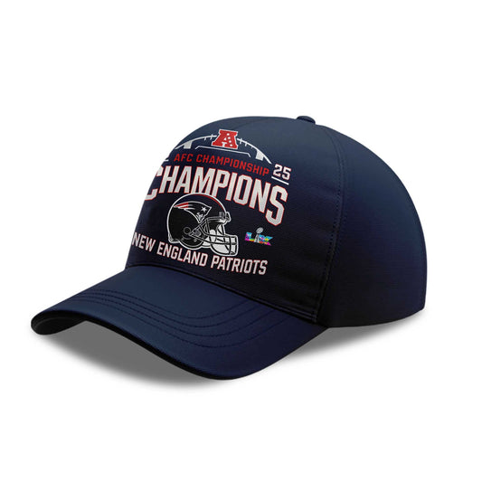 NE Patriots AFC Championship 2025 2026 Bowl LX Hat -Moonbestprint