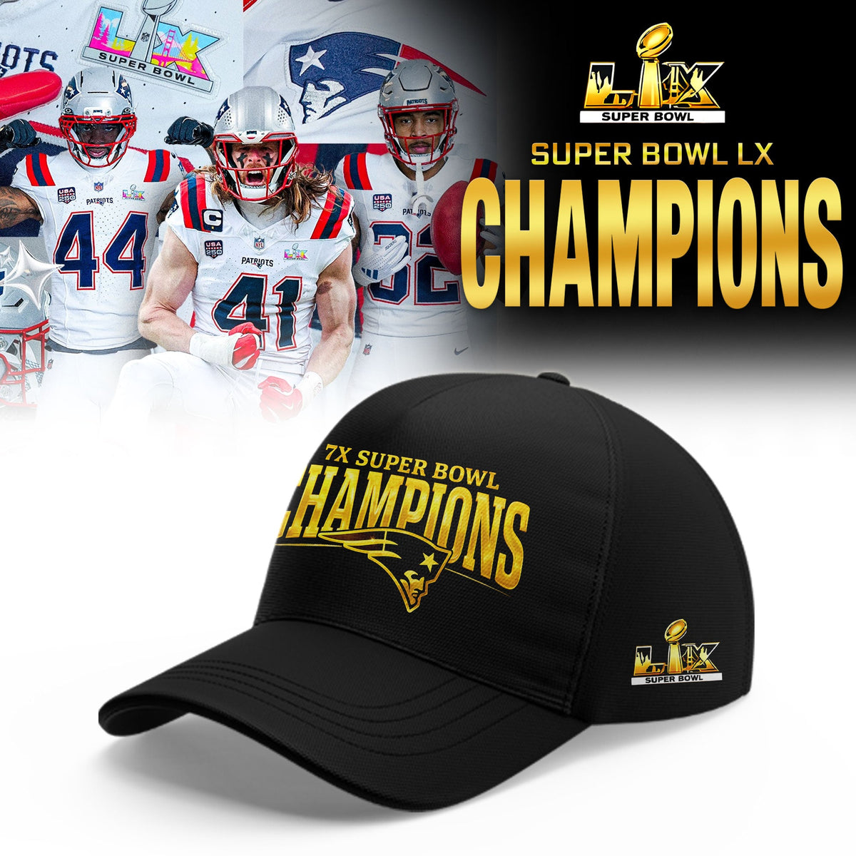 New England Patriots Super Bowl LX Champions Limited Shirt | TZ13 Moonbestprint
