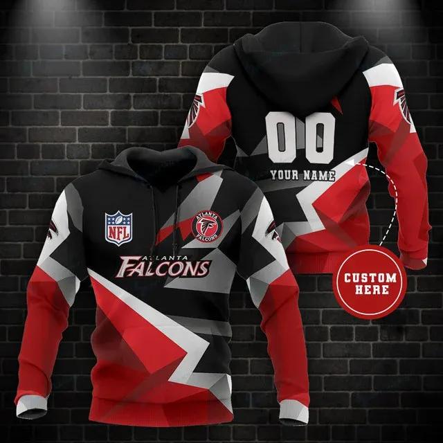 NFL Atlanta Falcons Personalized 3D Hoodie, NFL Hoodie Moonbestprint