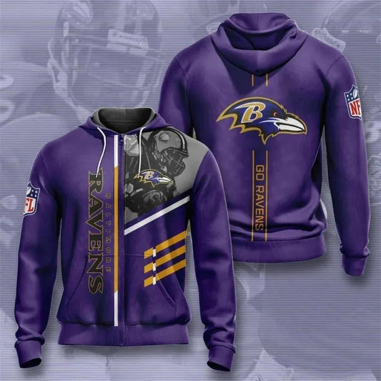 NFL Baltimore Ravens 3D Hoodie, NFL Hoodie Moonbestprint