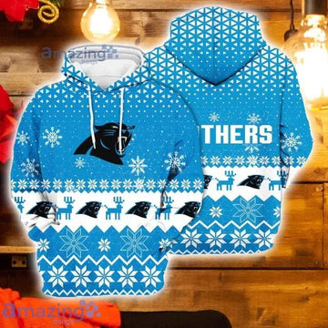 NFL Carolina Panthers Christmas 3D Hoodie, NFL Hoodie Moonbestprint