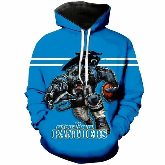 NFL Carolina Panthers Mascot 3D Hoodie, NFL Hoodie Moonbestprint