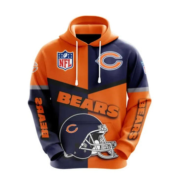 NFL Chicago Bears 3D Hoodie 14, NFL Hoodie Moonbestprint