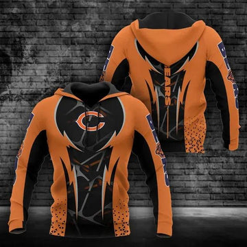 NFL Chicago Bears 3D Hoodie 15, NFL Hoodie Moonbestprint