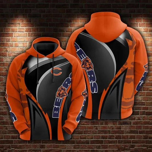 NFL Chicago Bears 3D Hoodie 16, NFL Hoodie Moonbestprint