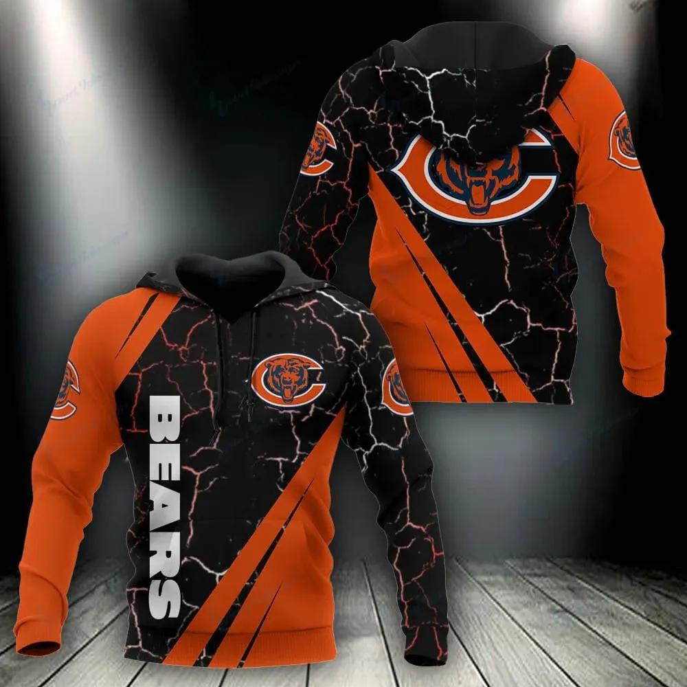 NFL Chicago Bears 3D Hoodie 18, NFL Hoodie Moonbestprint