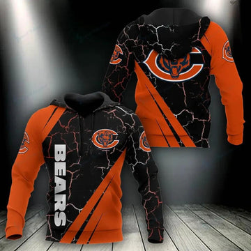 NFL Chicago Bears 3D Hoodie 18, NFL Hoodie Moonbestprint