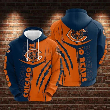 NFL Chicago Bears 3D Hoodie 19, NFL Hoodie Moonbestprint