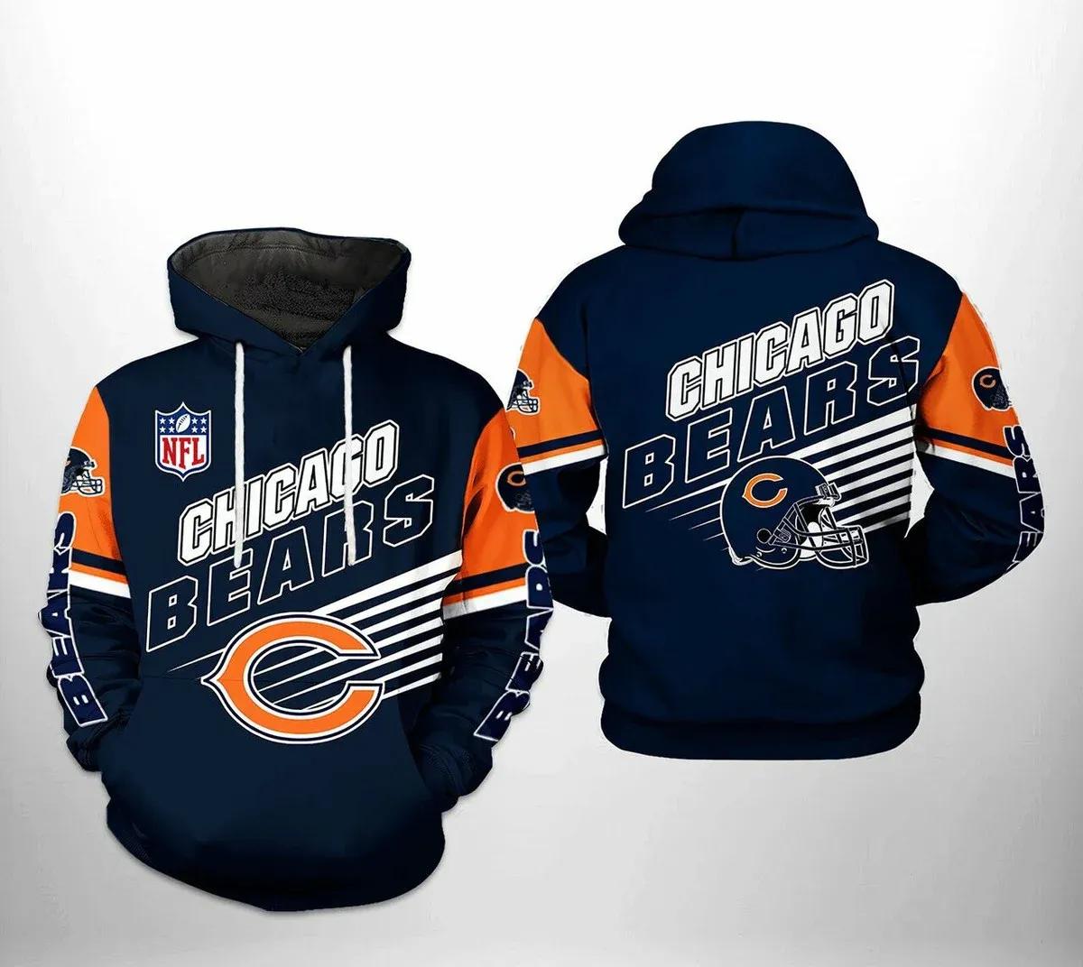 NFL Chicago Bears 3D Hoodie 2, NFL Hoodie Moonbestprint