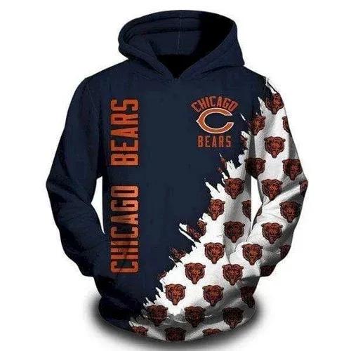 NFL Chicago Bears 3D Hoodie 6, NFL Hoodie Moonbestprint
