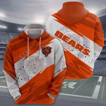 NFL Chicago Bears 3D Hoodie 7, NFL Hoodie Moonbestprint