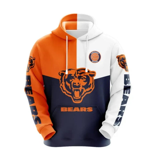 NFL Chicago Bears 3D Hoodie 8, NFL Hoodie Moonbestprint