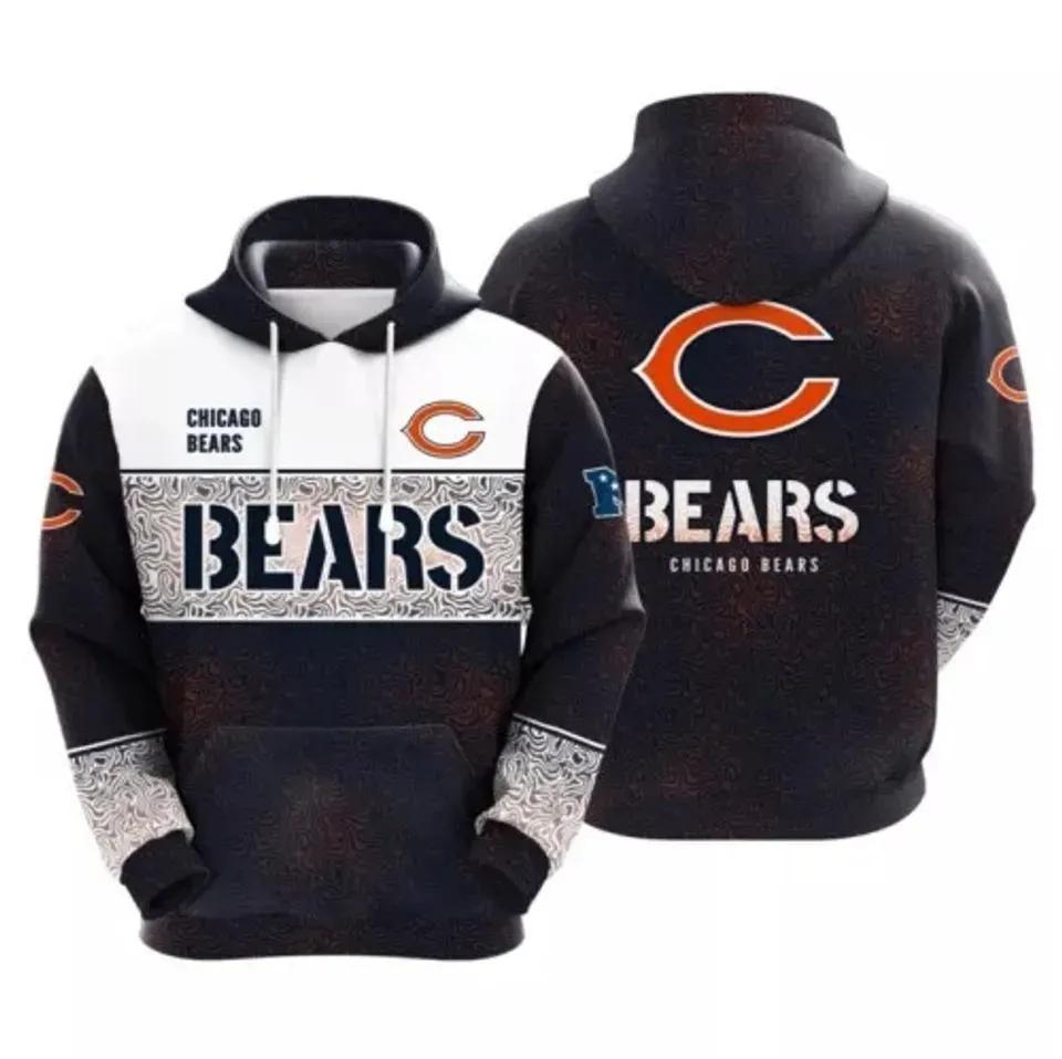 NFL Chicago Bears 3D Hoodie, NFL Hoodie Moonbestprint