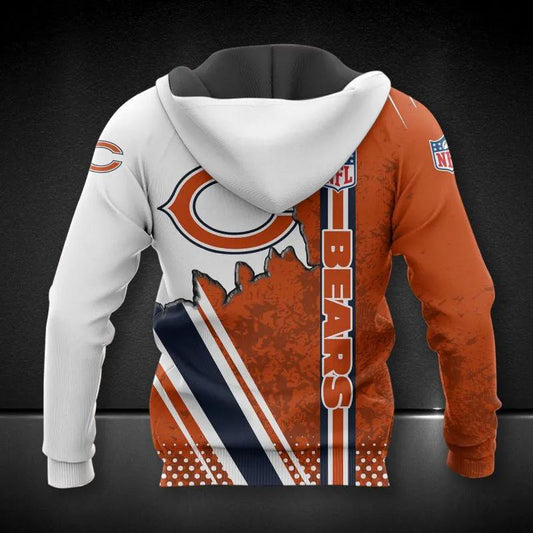 NFL Chicago Bears All Over Print Hoodie, NFL Hoodie Moonbestprint