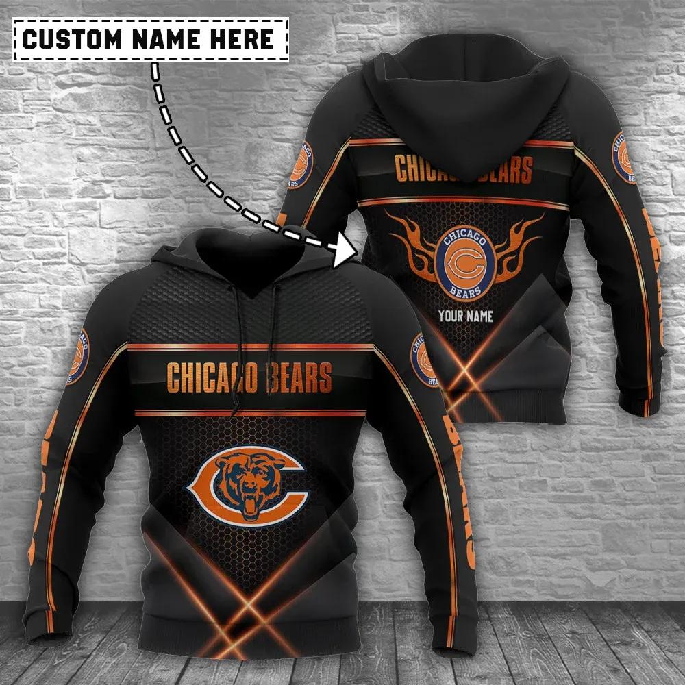 NFL Chicago Bears Personalized 3D Hoodie 2, NFL Hoodie Moonbestprint