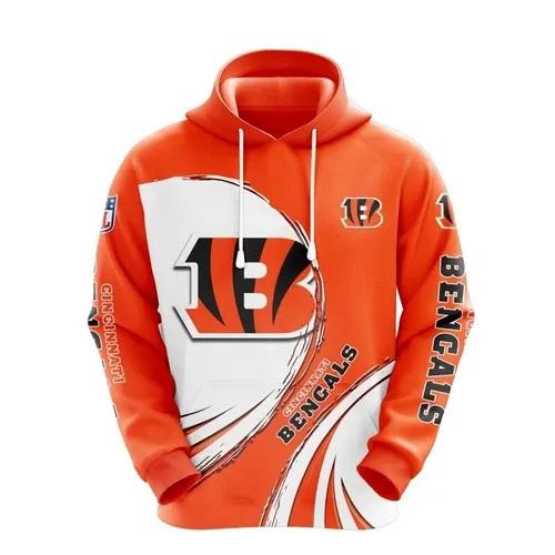 NFL Cincinnati Bengals 3D Hoodie 4, NFL Hoodie Moonbestprint