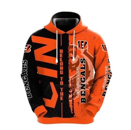 NFL Cincinnati Bengals 3D Hoodie 5, NFL Hoodie Moonbestprint