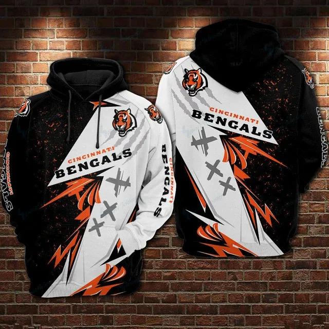 NFL Cincinnati Bengals 3D Hoodie 9, NFL Hoodie Moonbestprint