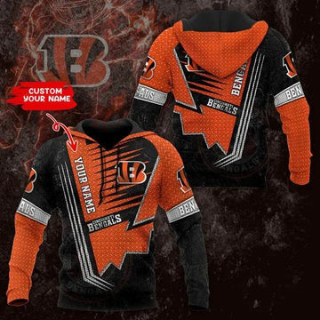 NFL Cincinnati Bengals Personalized 3D Hoodie 18, NFL Hoodie Moonbestprint