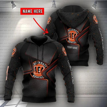NFL Cincinnati Bengals Personalized 3D Hoodie 19, NFL Hoodie Moonbestprint