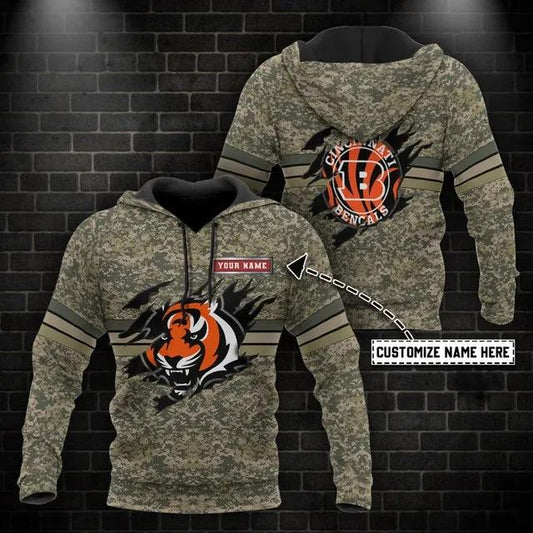 NFL Cincinnati Bengals Personalized 3D Hoodie 2, NFL Hoodie Moonbestprint