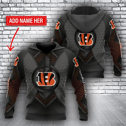 NFL Cincinnati Bengals Personalized 3D Hoodie 4, NFL Hoodie Moonbestprint