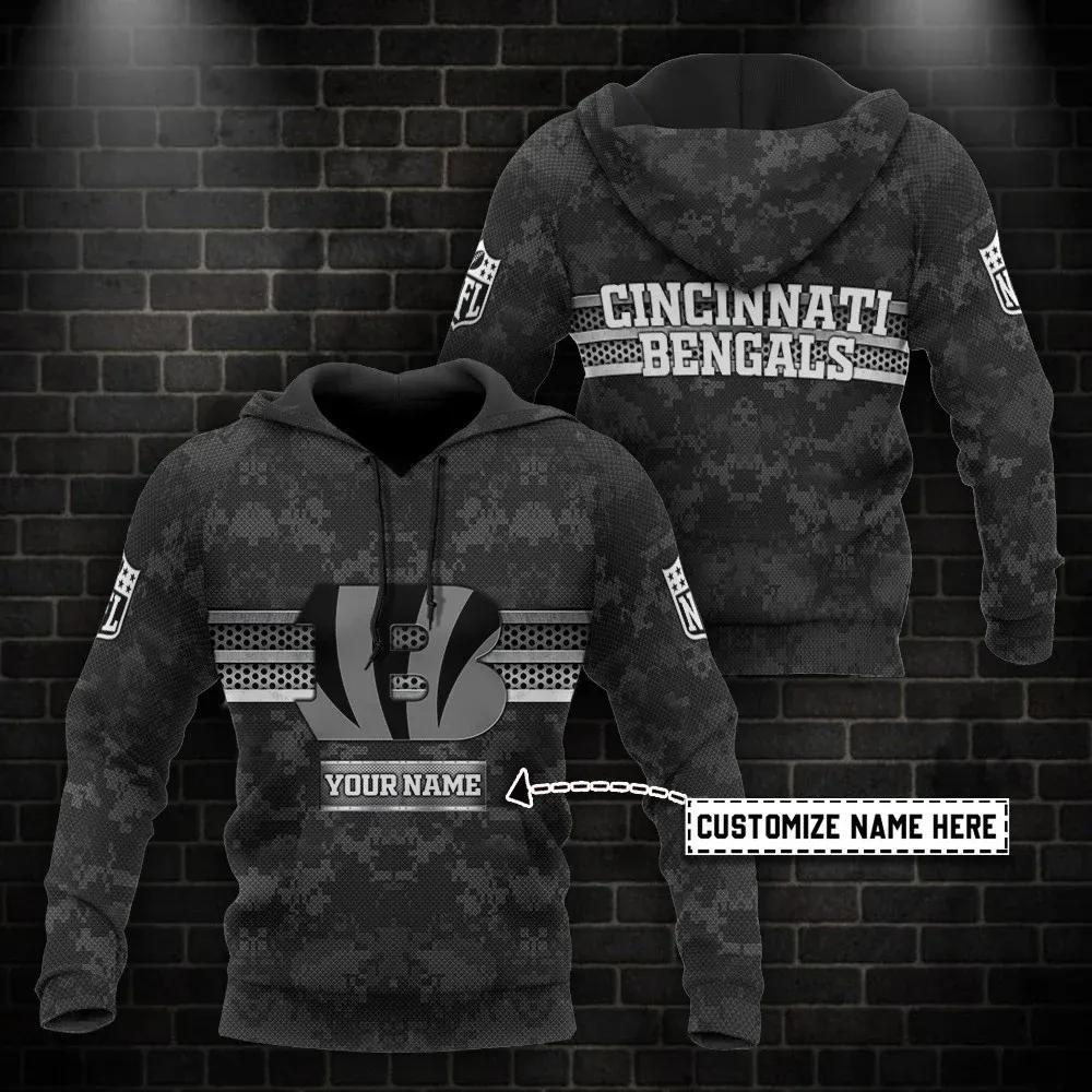 NFL Cincinnati Bengals Personalized 3D Hoodie 9, NFL Hoodie Moonbestprint