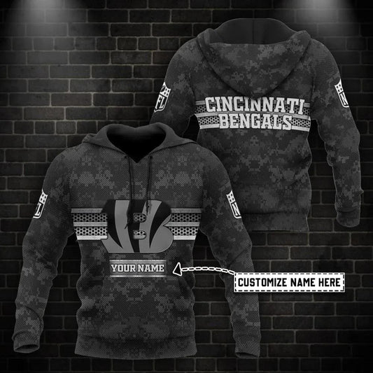 NFL Cincinnati Bengals Personalized 3D Hoodie 9, NFL Hoodie Moonbestprint