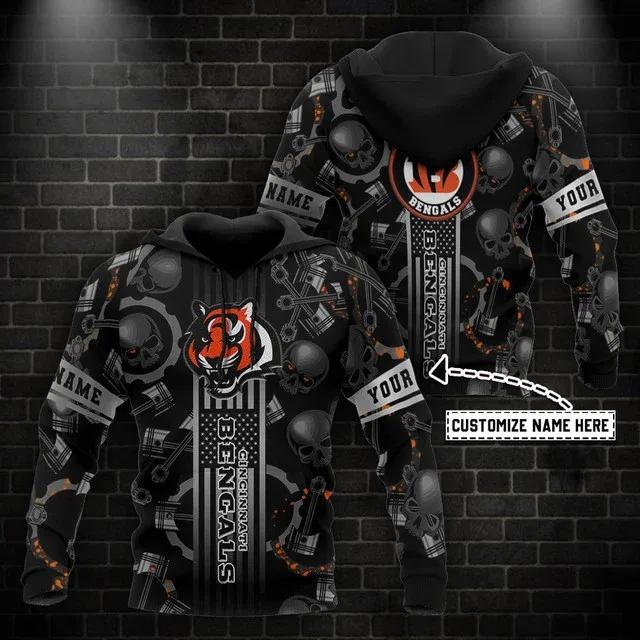 NFL Cincinnati Bengals Personalized 3D Hoodie, NFL Hoodie Moonbestprint