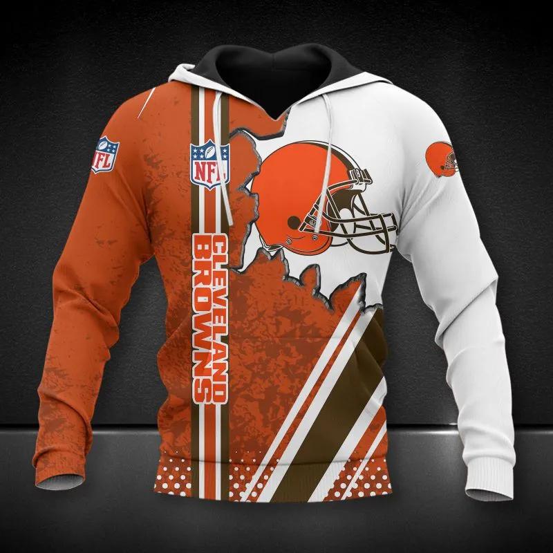 NFL Cleveland Browns All Over Print Hoodie, NFL Hoodie Moonbestprint