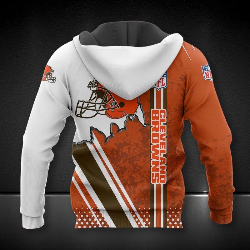 NFL Cleveland Browns All Over Print Hoodie, NFL Hoodie Moonbestprint
