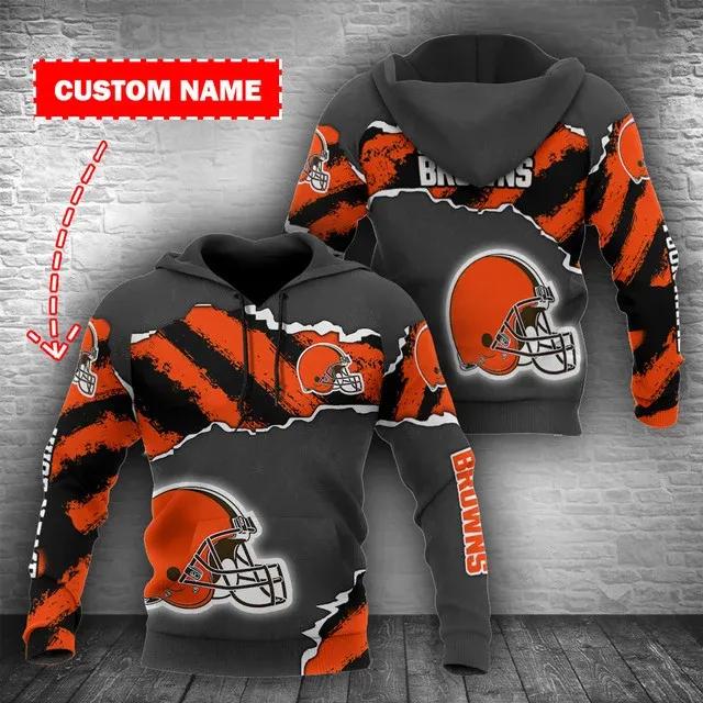 NFL Cleveland Browns Personalized 3D Hoodie 3, NFL Hoodie Moonbestprint