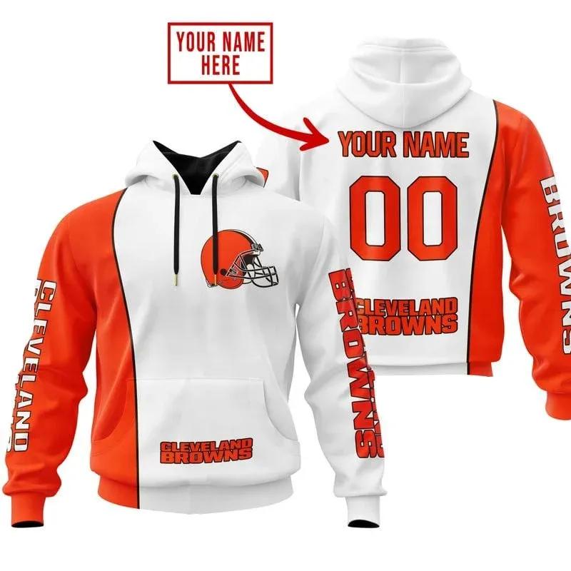 NFL Cleveland Browns Personalized 3D Hoodie, NFL Hoodie Moonbestprint