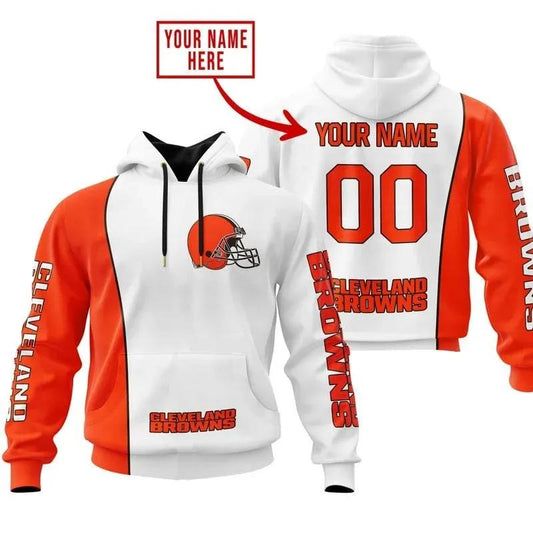 NFL Cleveland Browns Personalized 3D Hoodie, NFL Hoodie Moonbestprint